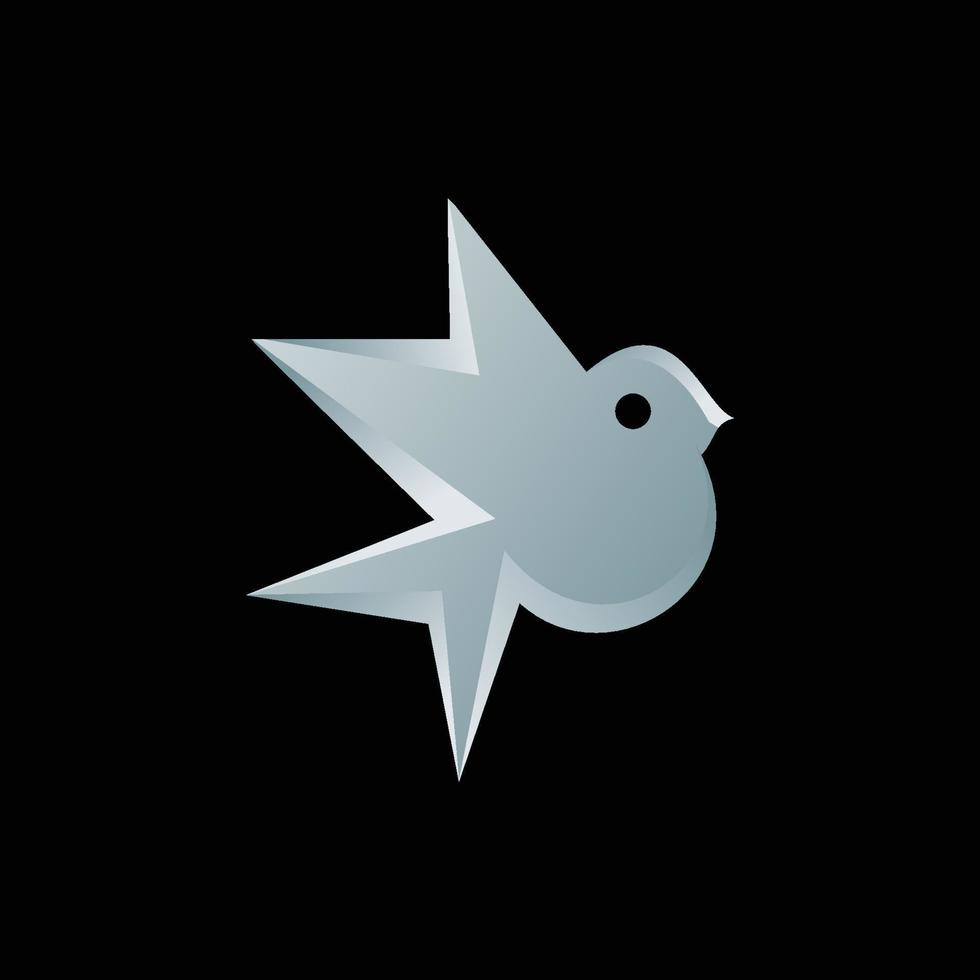 vetor de logotipo de pássaro incrível