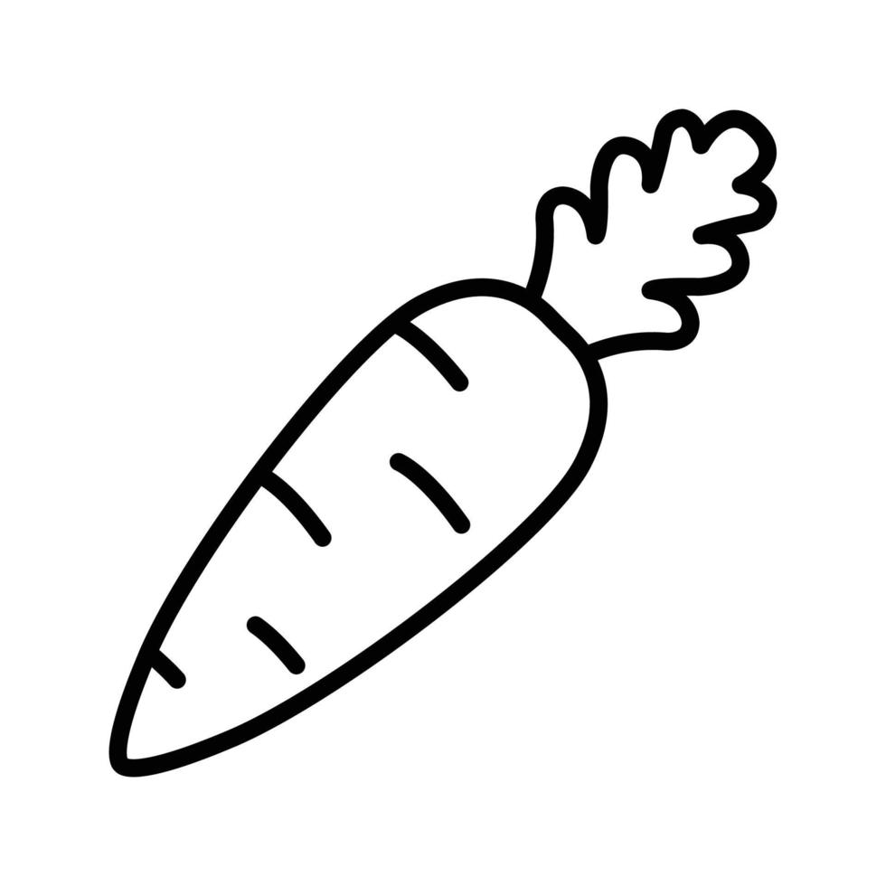 modelo de design de vetor de ícone de cenoura