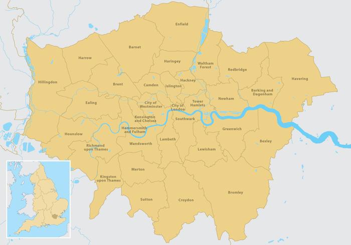 Vetor do mapa de Londres