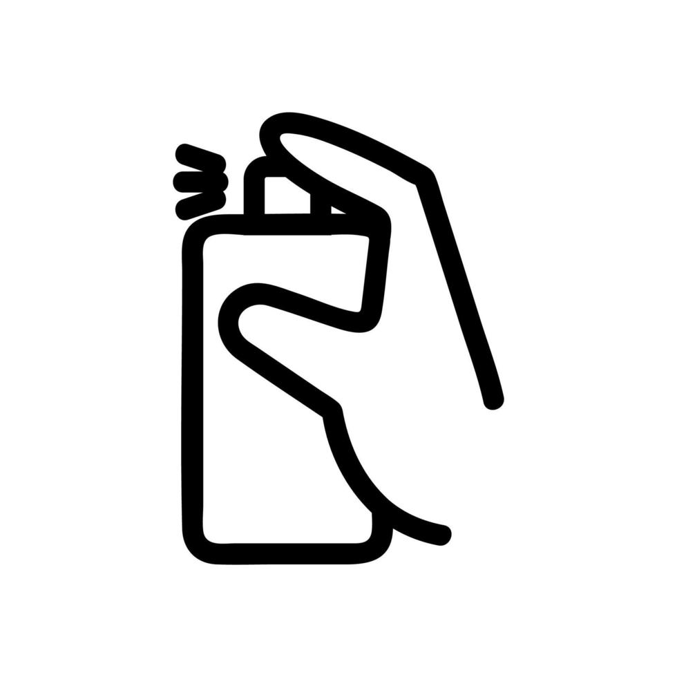 spray para limpar o ícone do vetor. ilustração de símbolo de contorno isolado vetor