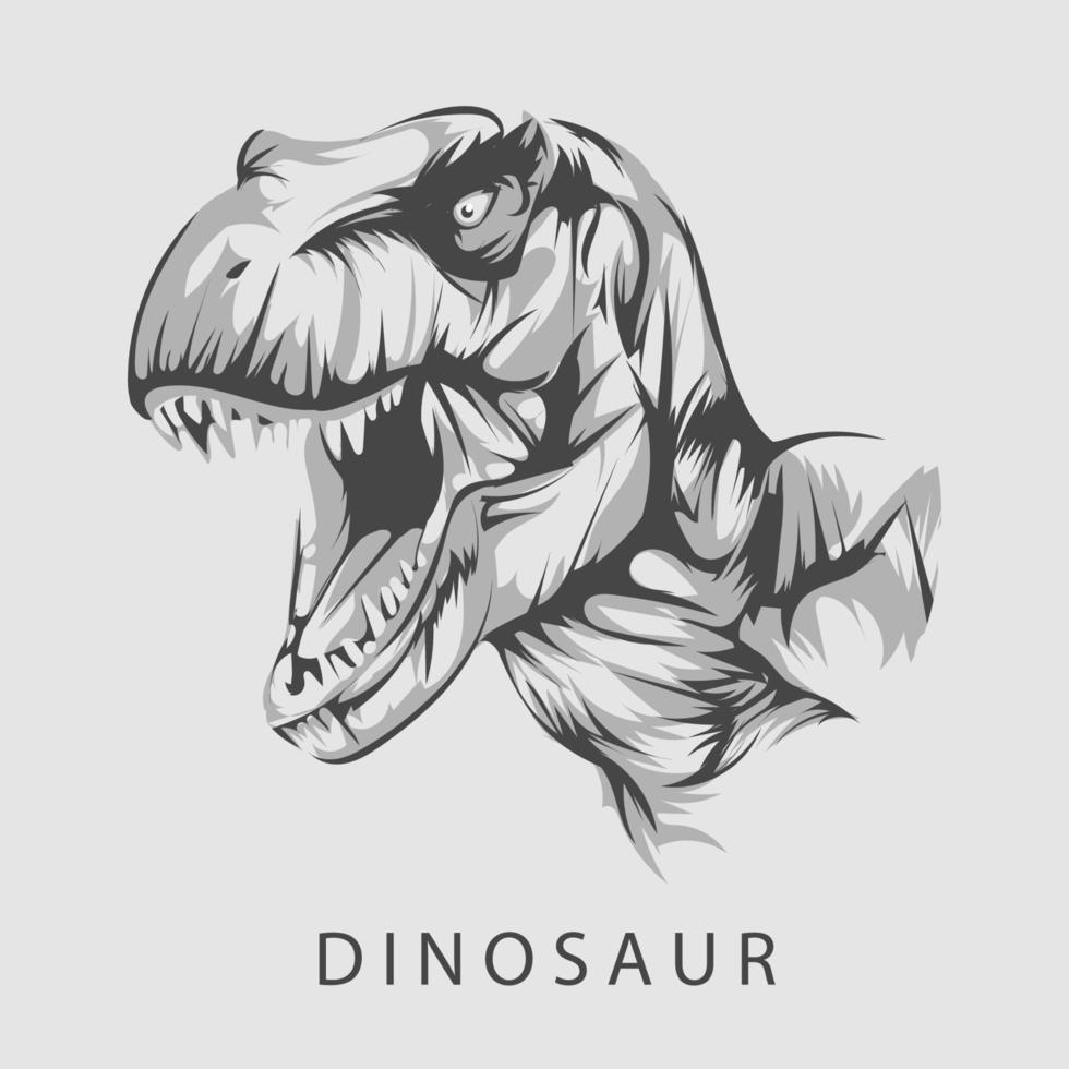 ilustração vetorial de dinossauro vetor