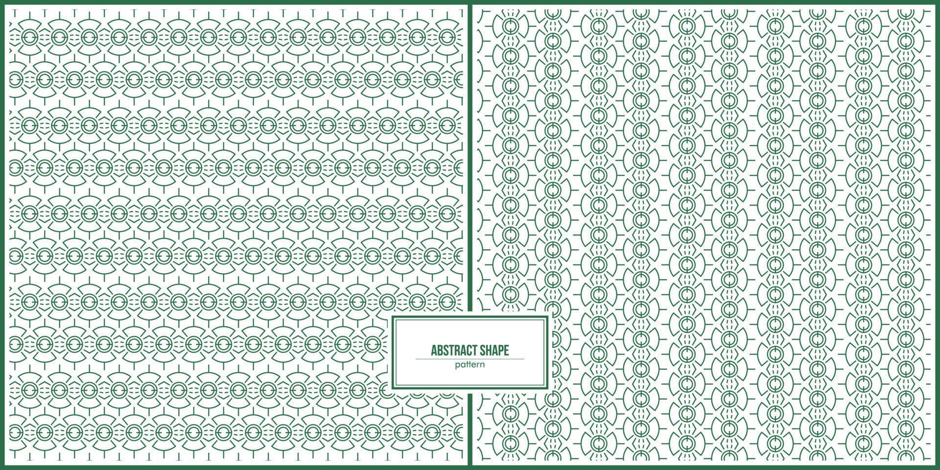 horizontal e vertical do padrão de forma abstrata verde vetor
