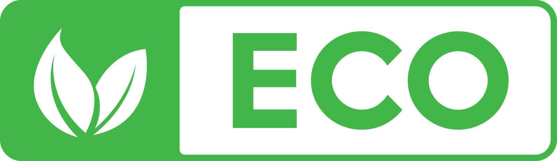 símbolo do logotipo da ecologia da folha vetor
