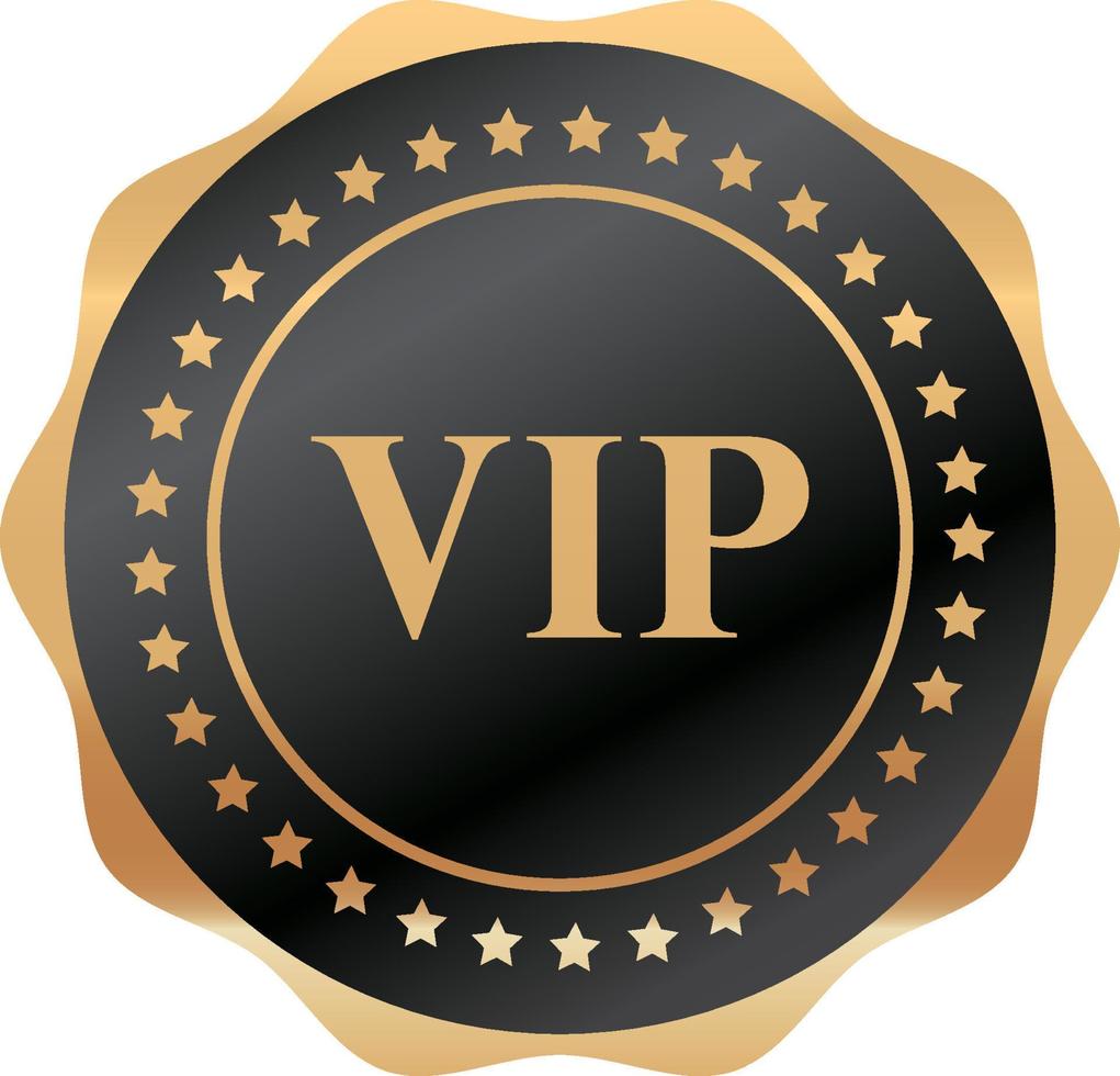 distintivo de qualidade vip ou rótulo de elemento vetor