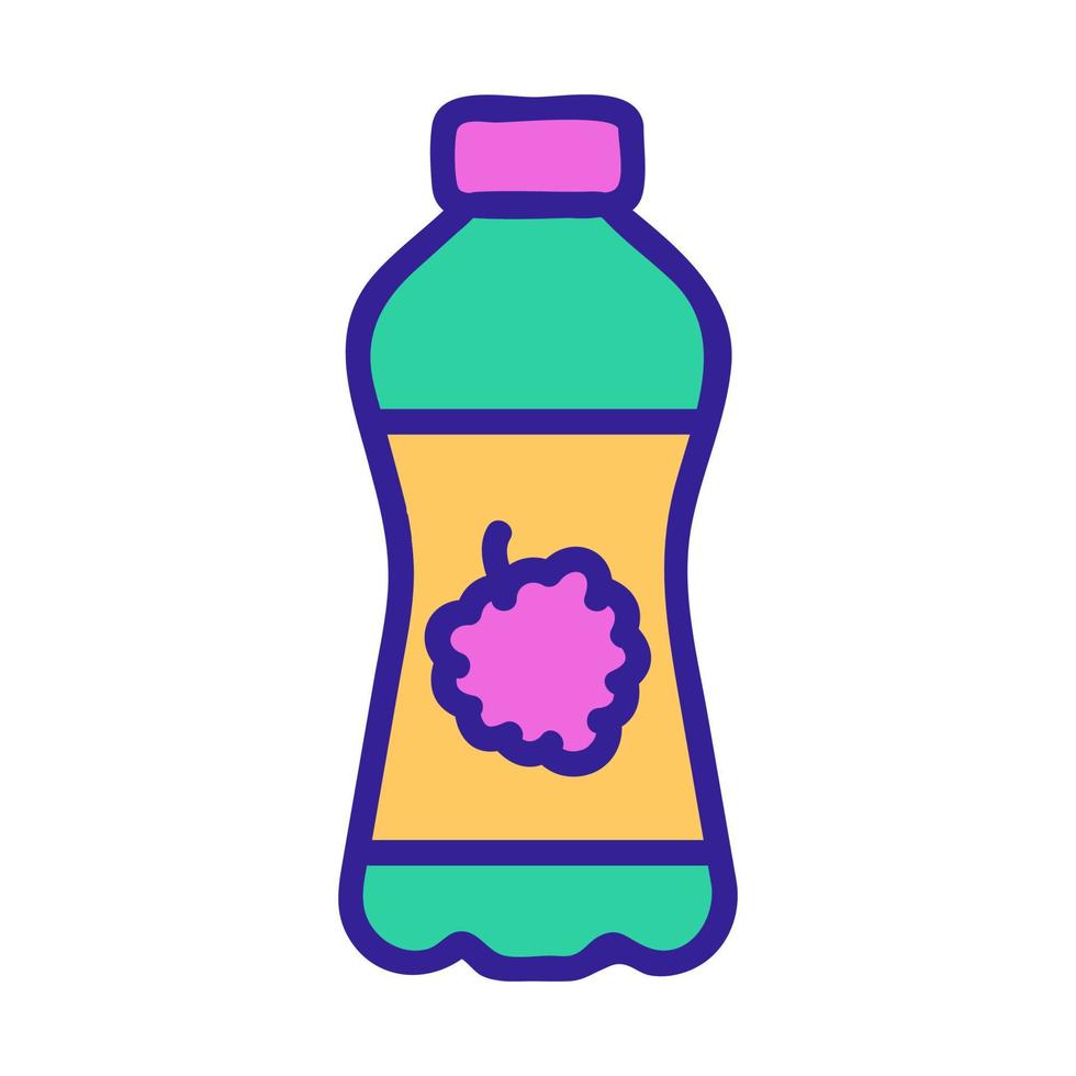 vetor de ícone de refrigerante de framboesa. ilustração de símbolo de contorno isolado
