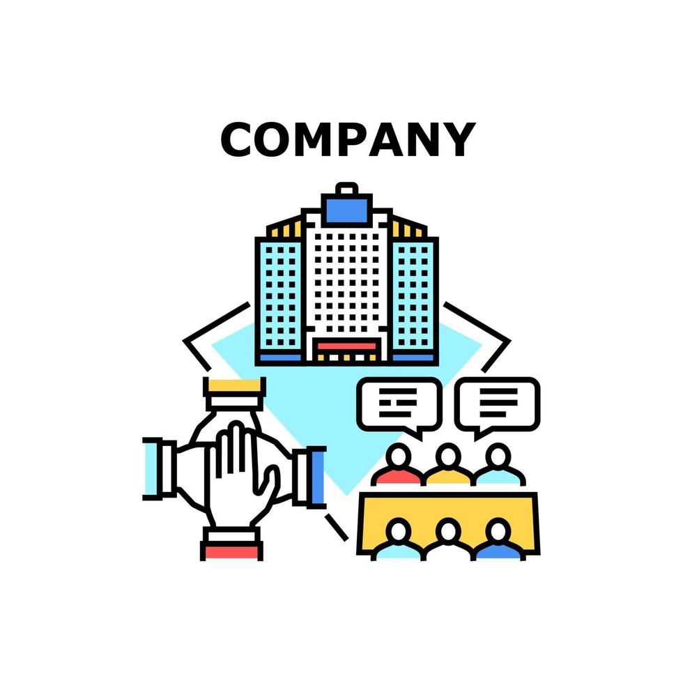 ilustração de cor do conceito de vetor de marca da empresa