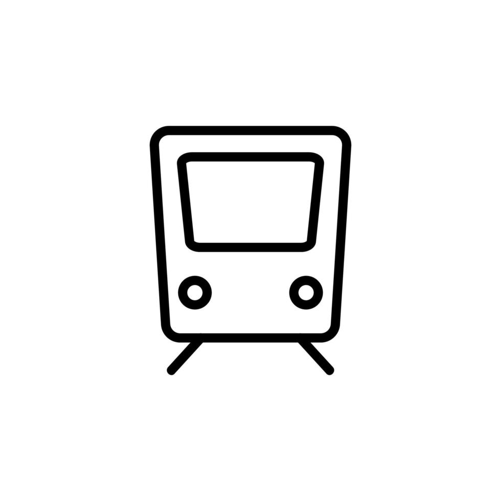 vetor de ícone de trem internacional. ilustração de símbolo de contorno isolado