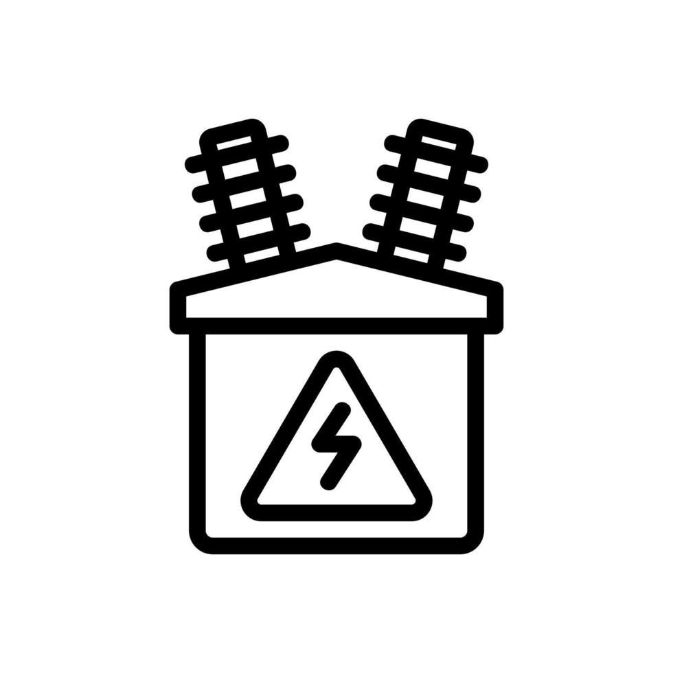 ilustração de contorno de vetor de ícone de distribuidor elétrico