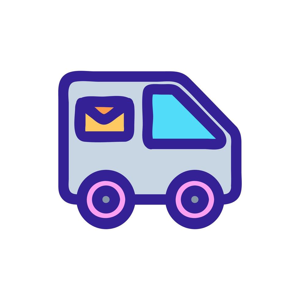 vetor de ícone de máquina de correio. ilustração de símbolo de contorno isolado