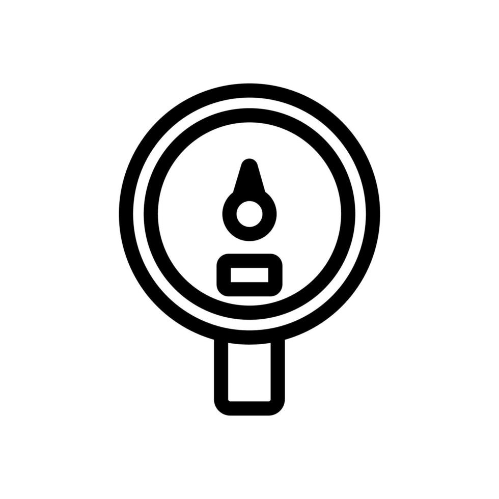 vetor de ícone do medidor de água. ilustração de símbolo de contorno isolado