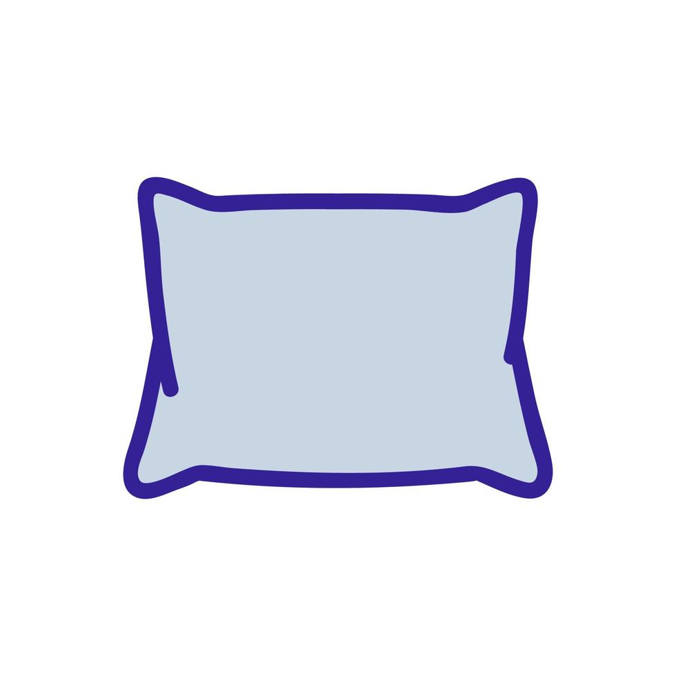 ilustração de contorno de vetor de ícone de travesseiro derrubado