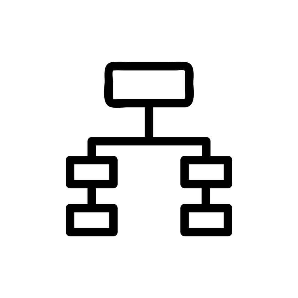 vetor de ícone de planejamento. ilustração de símbolo de contorno isolado