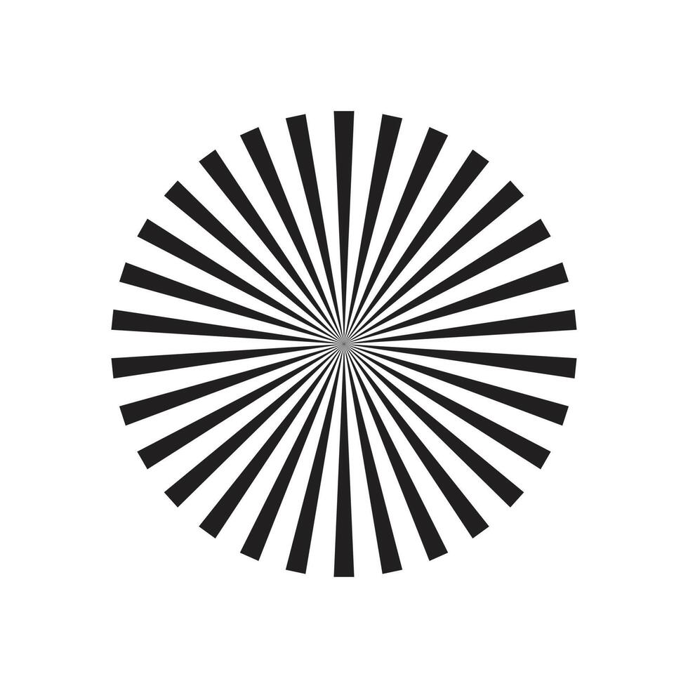 ícone de forma starburst vetor eps10 preto isolado no fundo branco. símbolo de raios de linha em um estilo moderno simples e moderno para o design do seu site, logotipo e aplicativo móvel