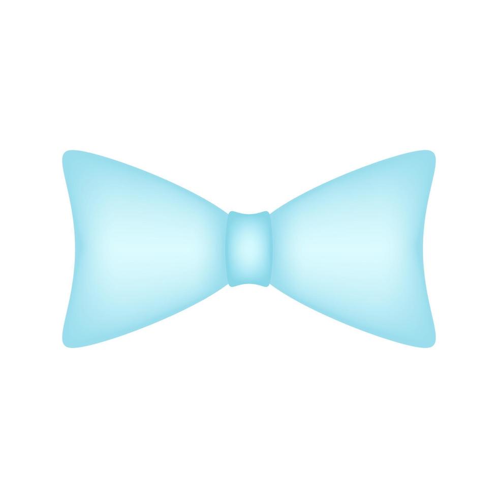 gravata borboleta isolada no fundo branco vetor