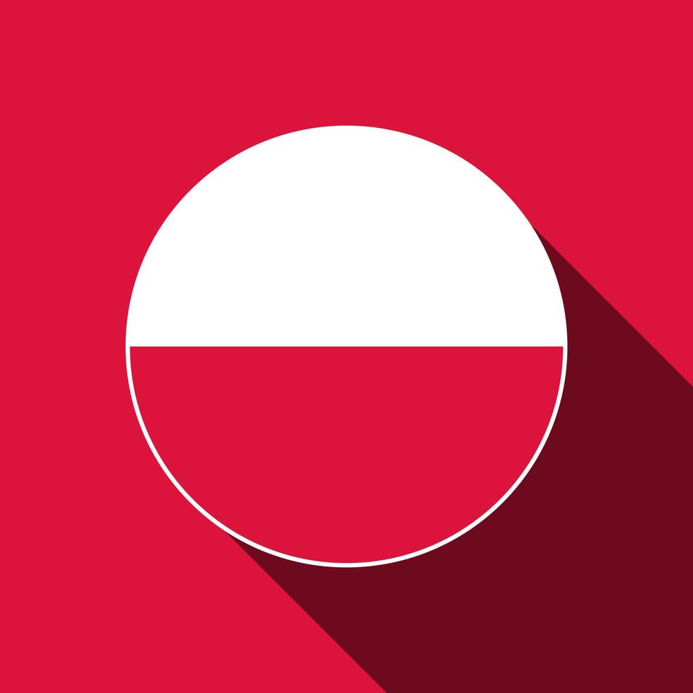 país Polônia. bandeira da polônia. ilustração vetorial. vetor