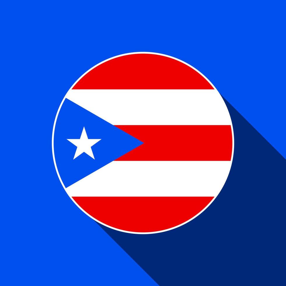 país porto rico. bandeira de porto rico. ilustração vetorial. vetor