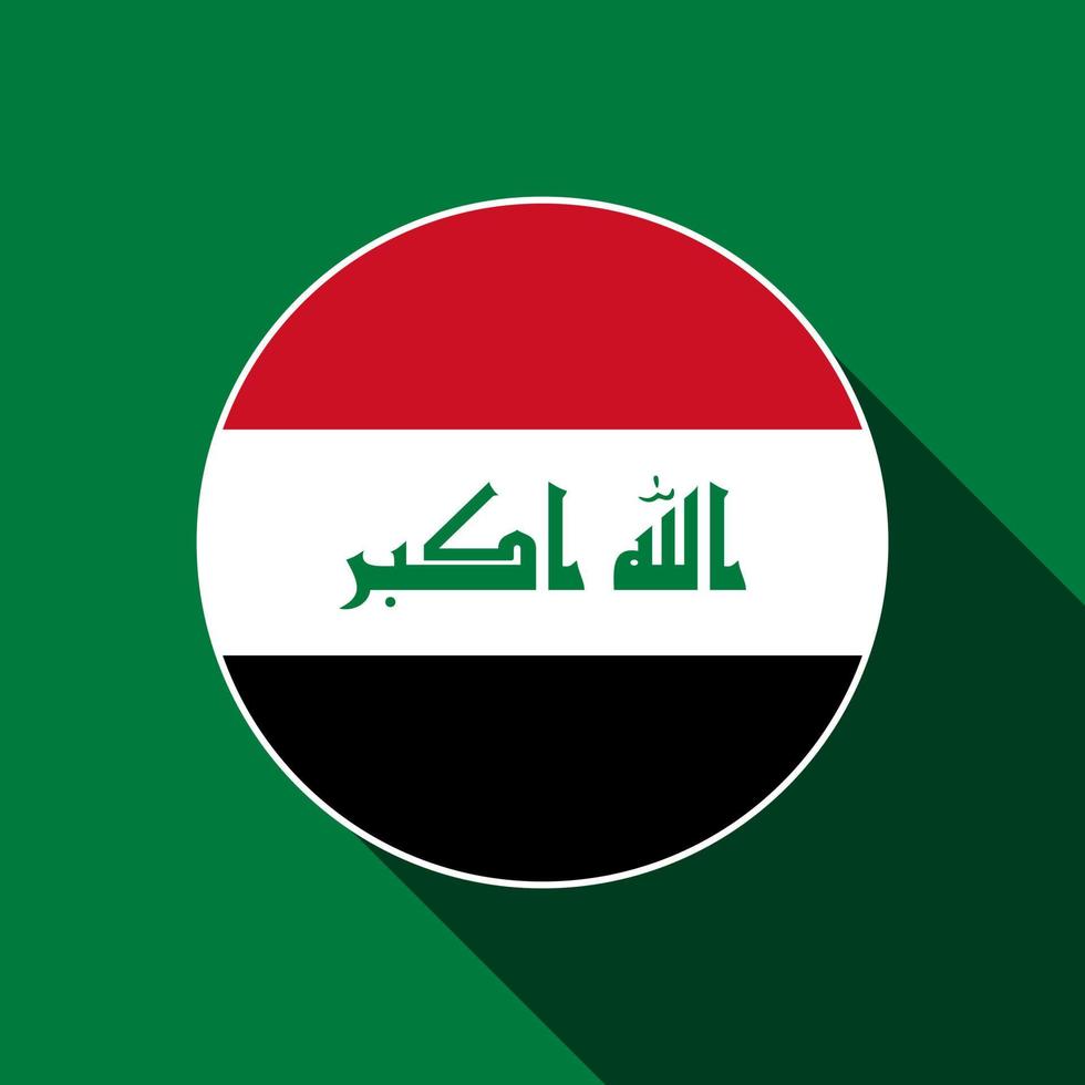 país Iraque. bandeira do iraque. ilustração vetorial. vetor