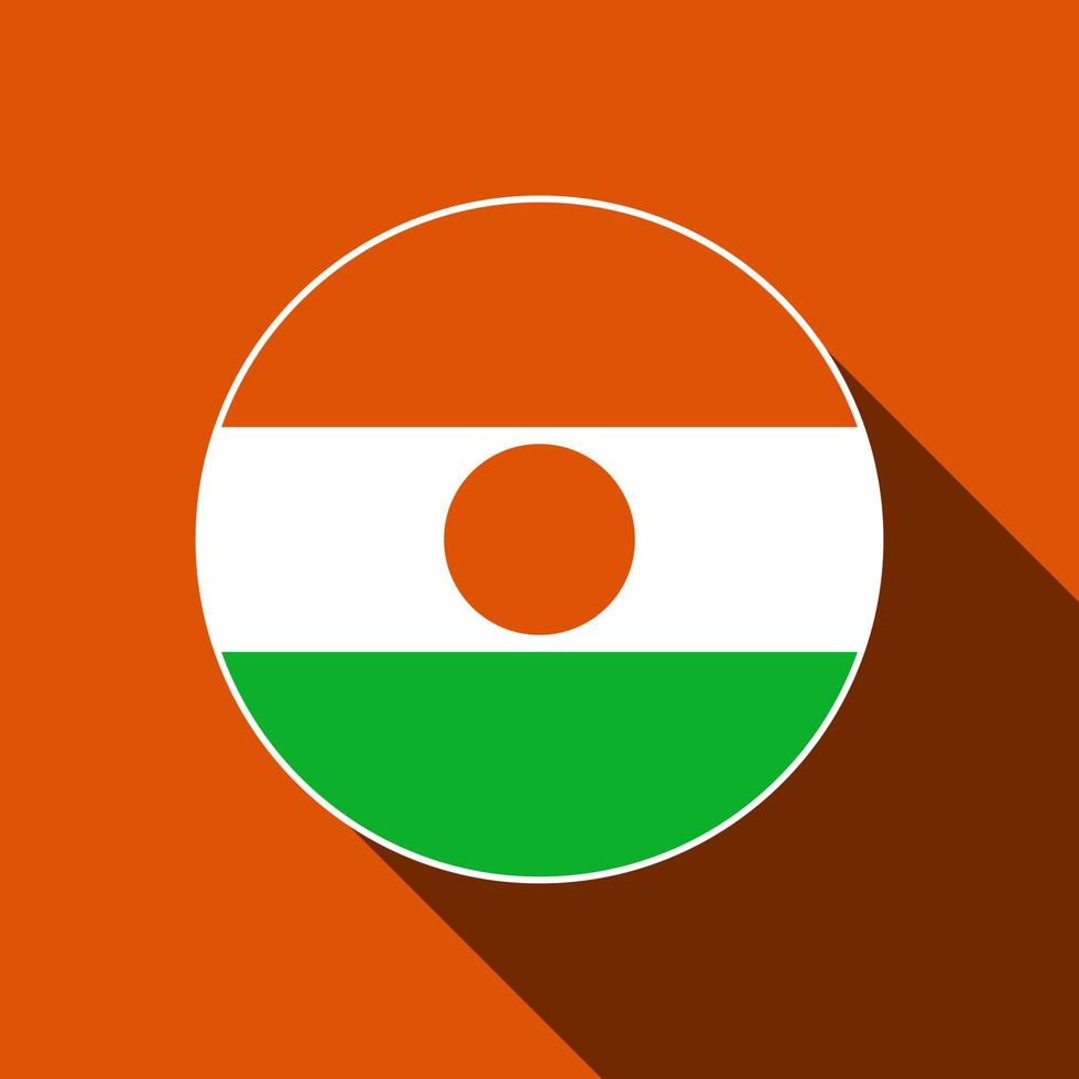 país niger. bandeira do niger. ilustração vetorial. vetor