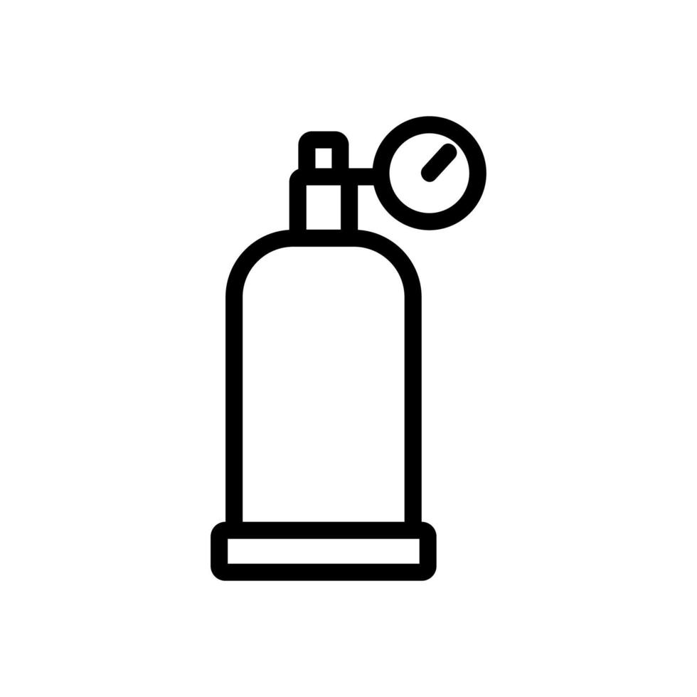 ilustração de contorno de vetor de ícone de granada de fumar paintball