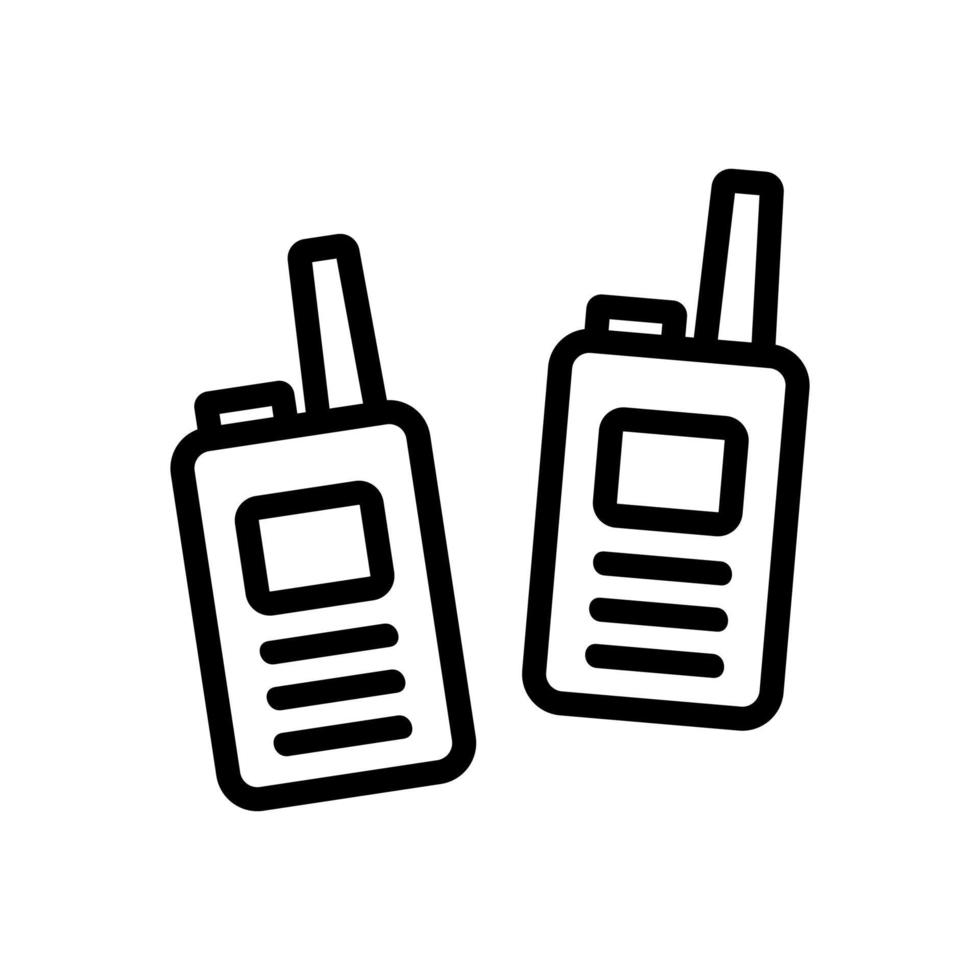 ilustração de contorno de vetor de ícone de gadget de walkie-talkie