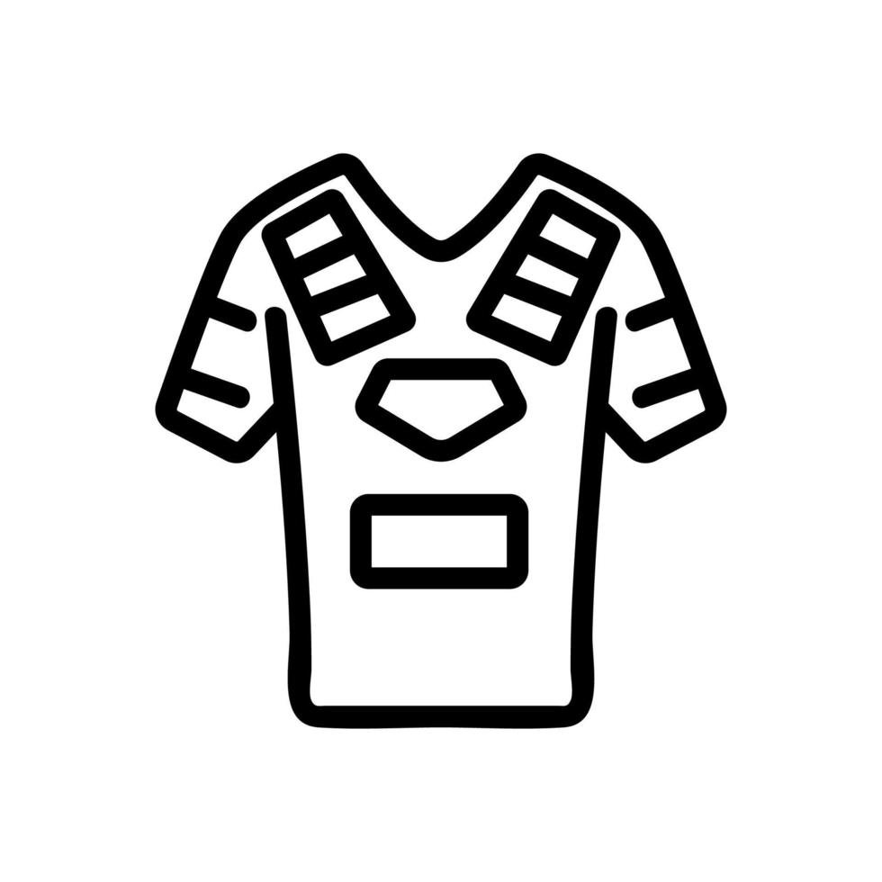 ilustração de contorno de vetor de ícone de equipamento de roupas de paintball
