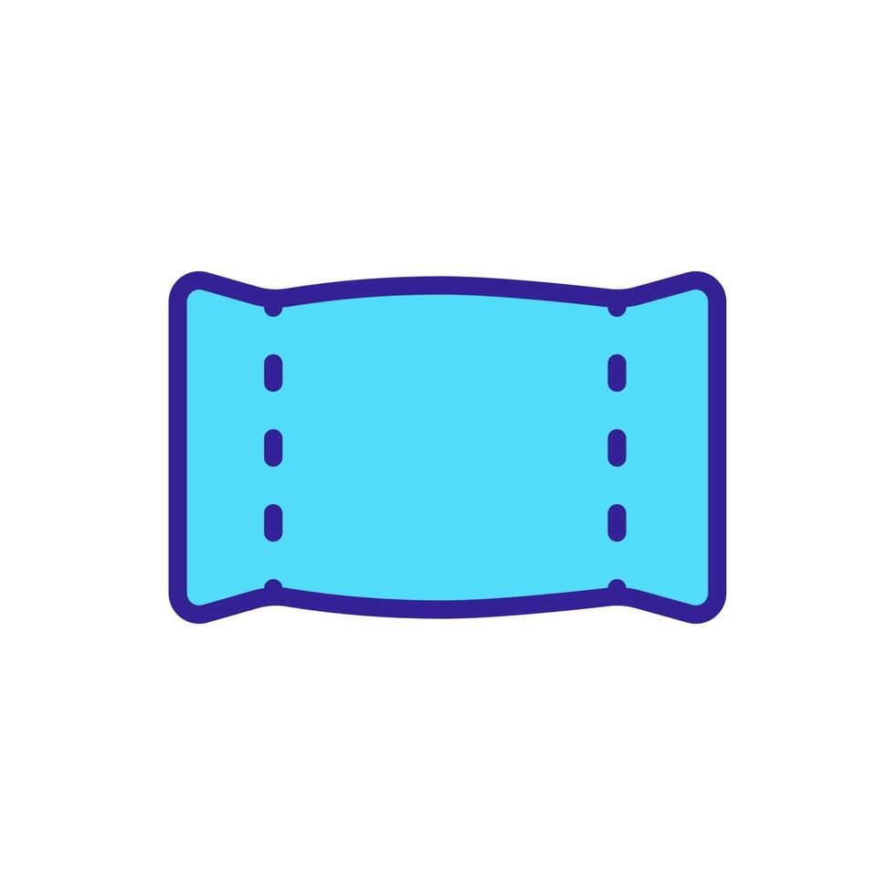 vetor de ícone de caixa de plástico. ilustração de símbolo de contorno isolado