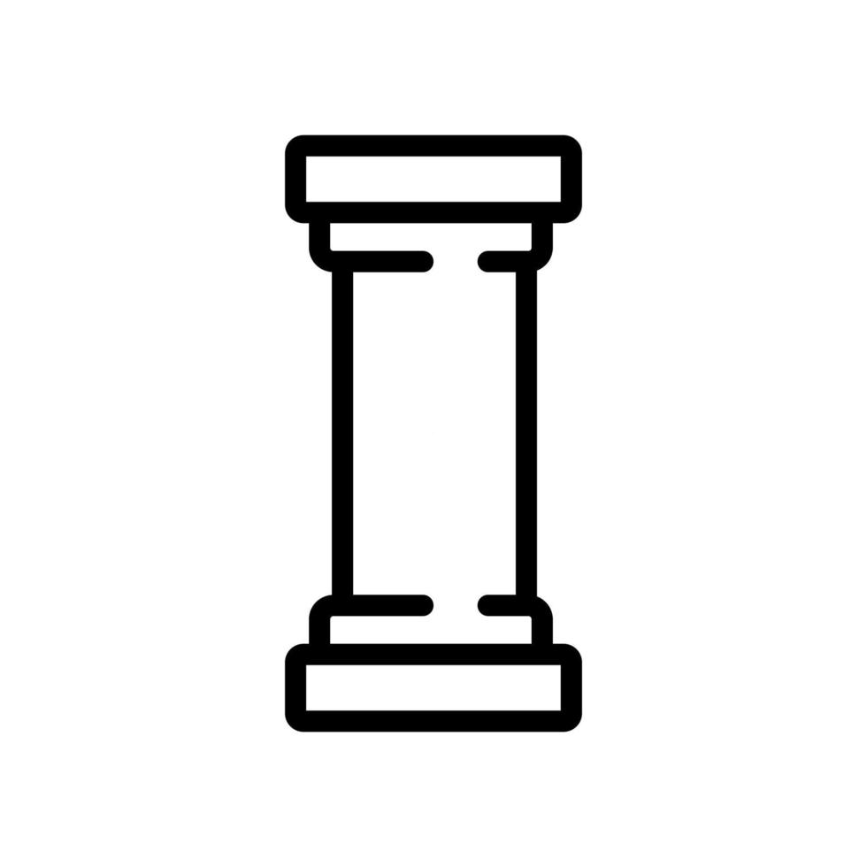 ilustração de contorno de vetor de ícone de coluna de paintball