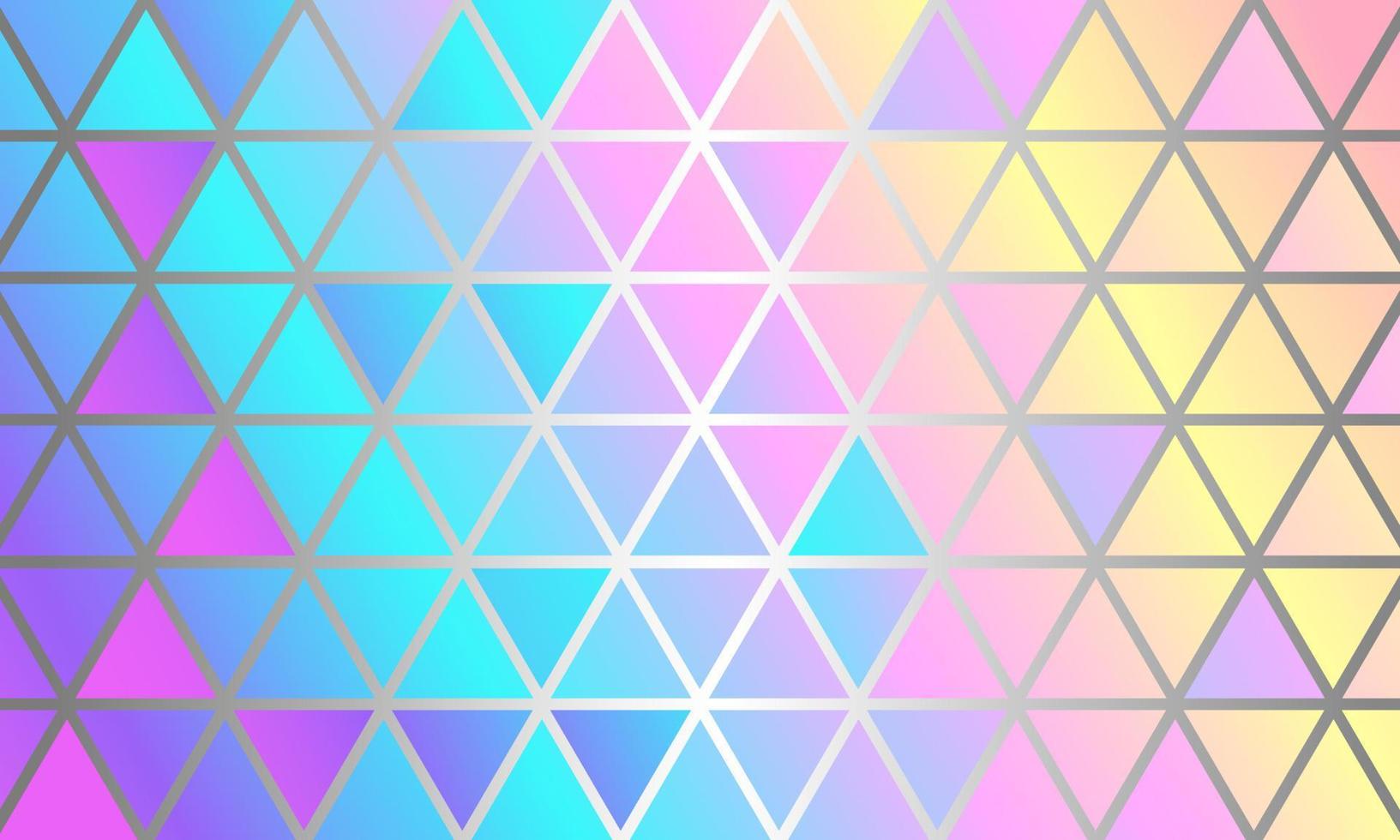 abstrato holográfico de triângulos. ilustração vetorial de estoque. vetor