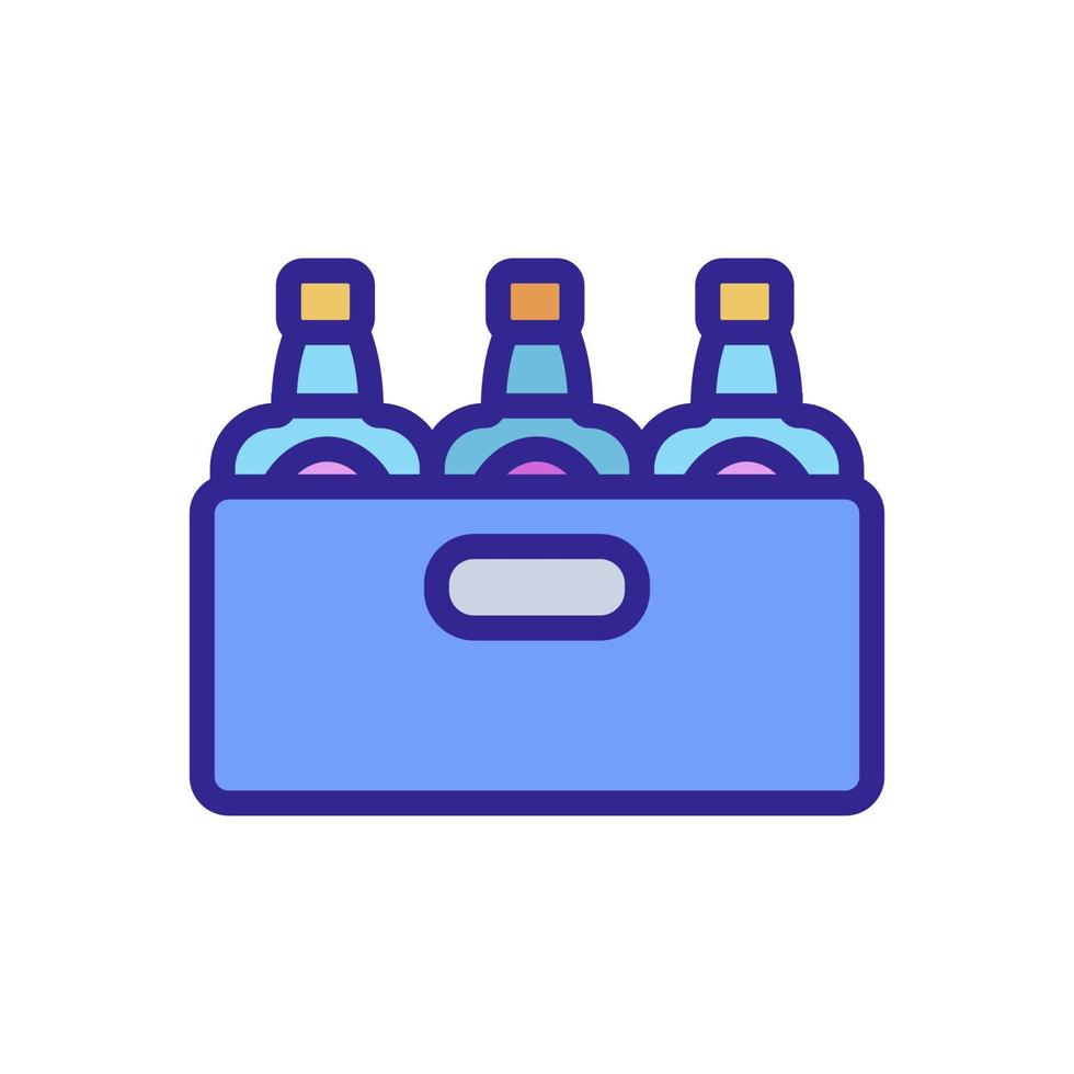 garrafas de vetor de ícone de uísque. ilustração de símbolo de contorno isolado