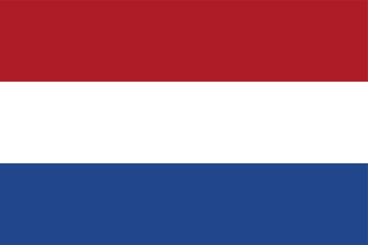 bandeira da holanda, bandeira nacional da holanda vetor de alta qualidade