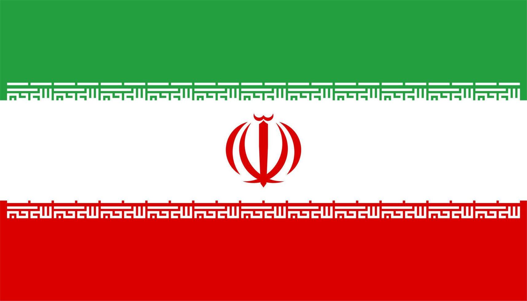 bandeira do irã, bandeira do irã vetor de alta qualidade