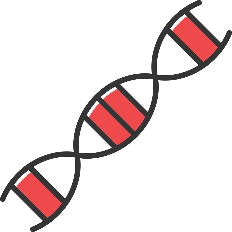 ícone cheio de DNA vetor