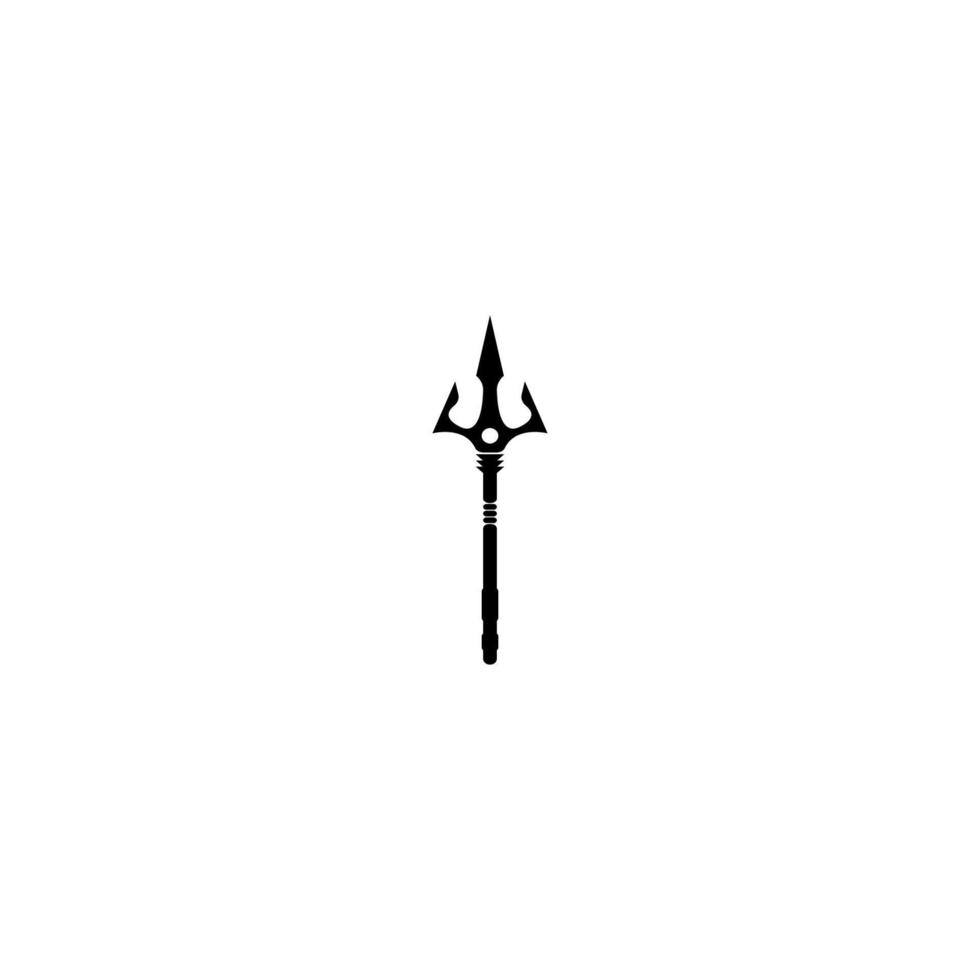 ilustração vetorial de ícone de logotipo tridente vetor
