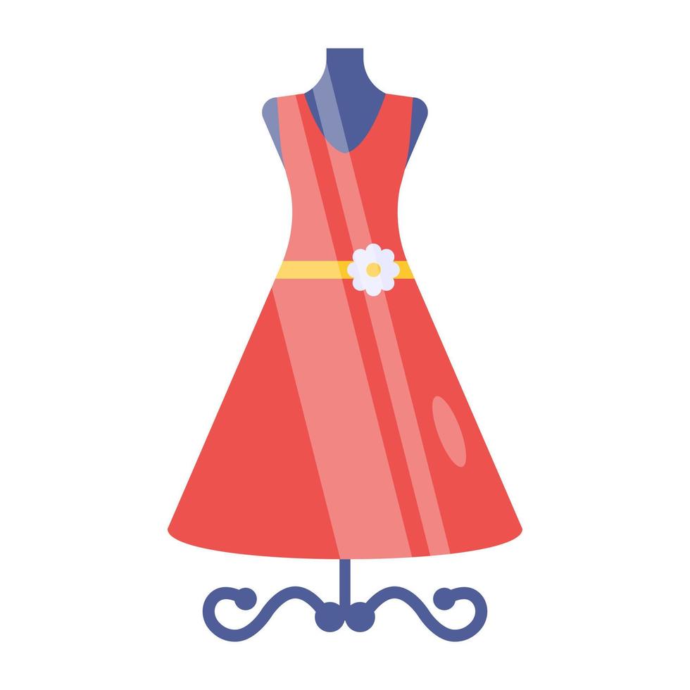 ícone de design editável de vestido de festa vetor