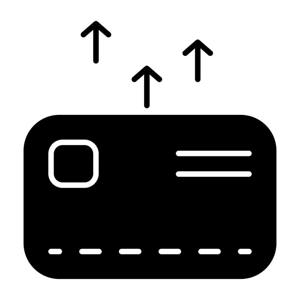 ícone de design perfeito do cartão de débito vetor