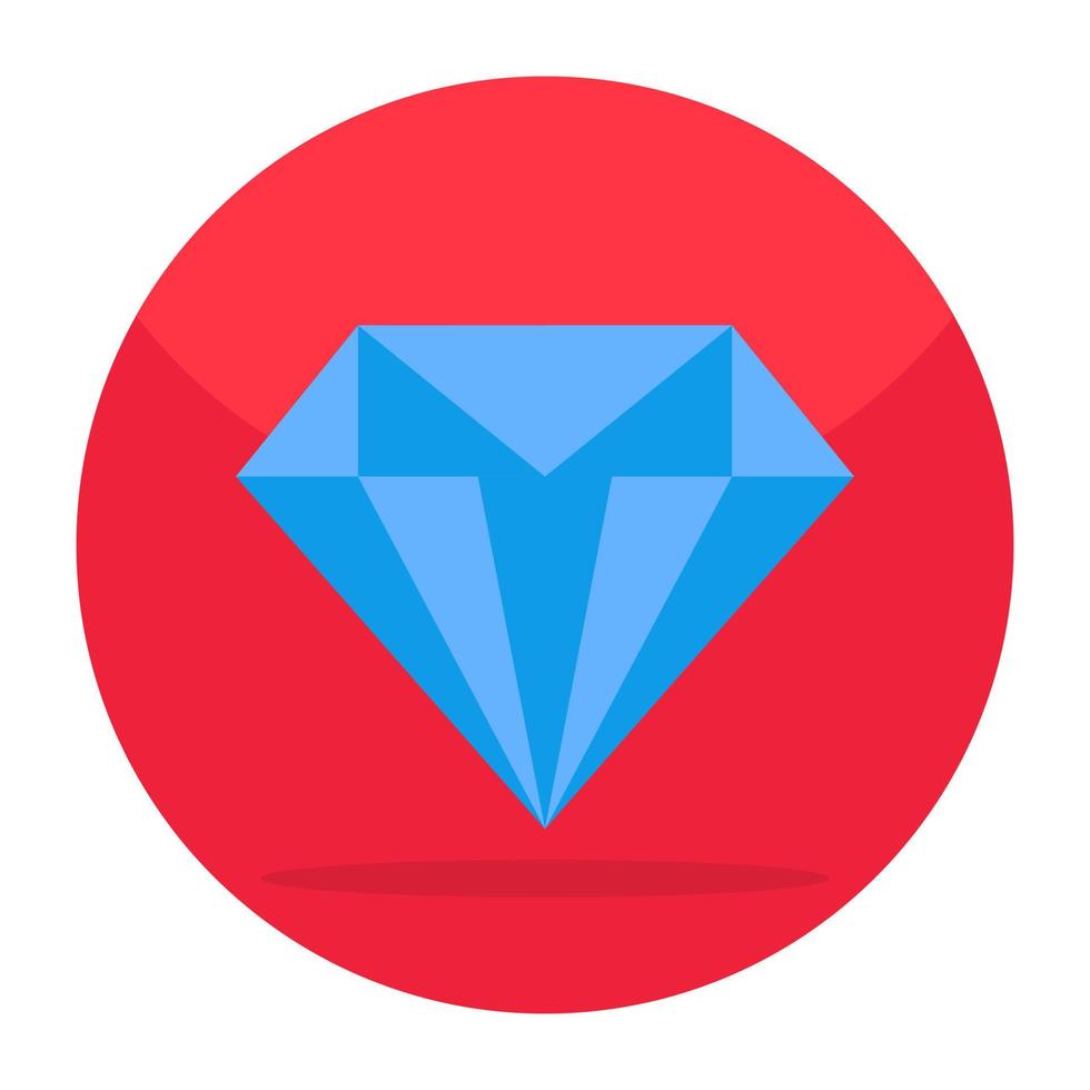ícone de download premium de diamante vetor