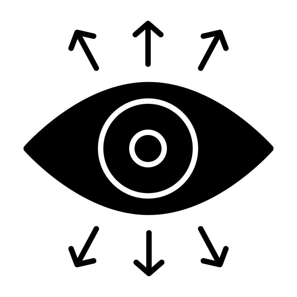 design vetorial moderno de olho vetor