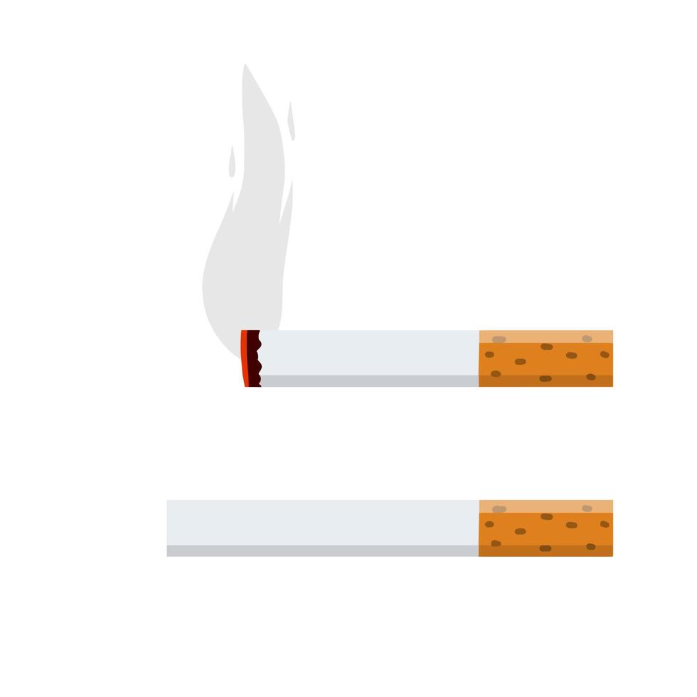 cigarro. fumar e uma ponta de cigarro vetor