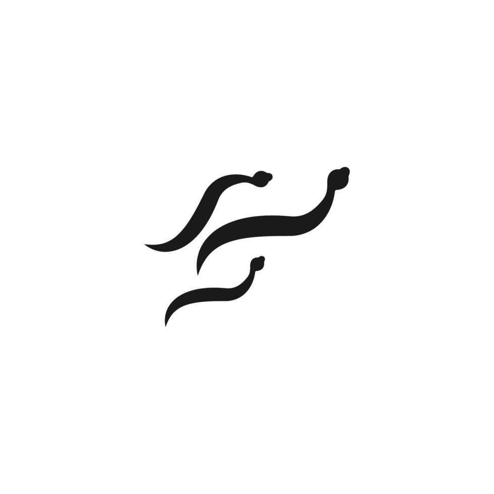 design de logotipo de ícone de cobra vetor