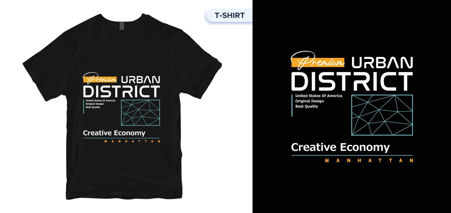 design de t-shirt de tipografia urbana. impressão vetorial, tipografia, pôster. amostras globais. vetor