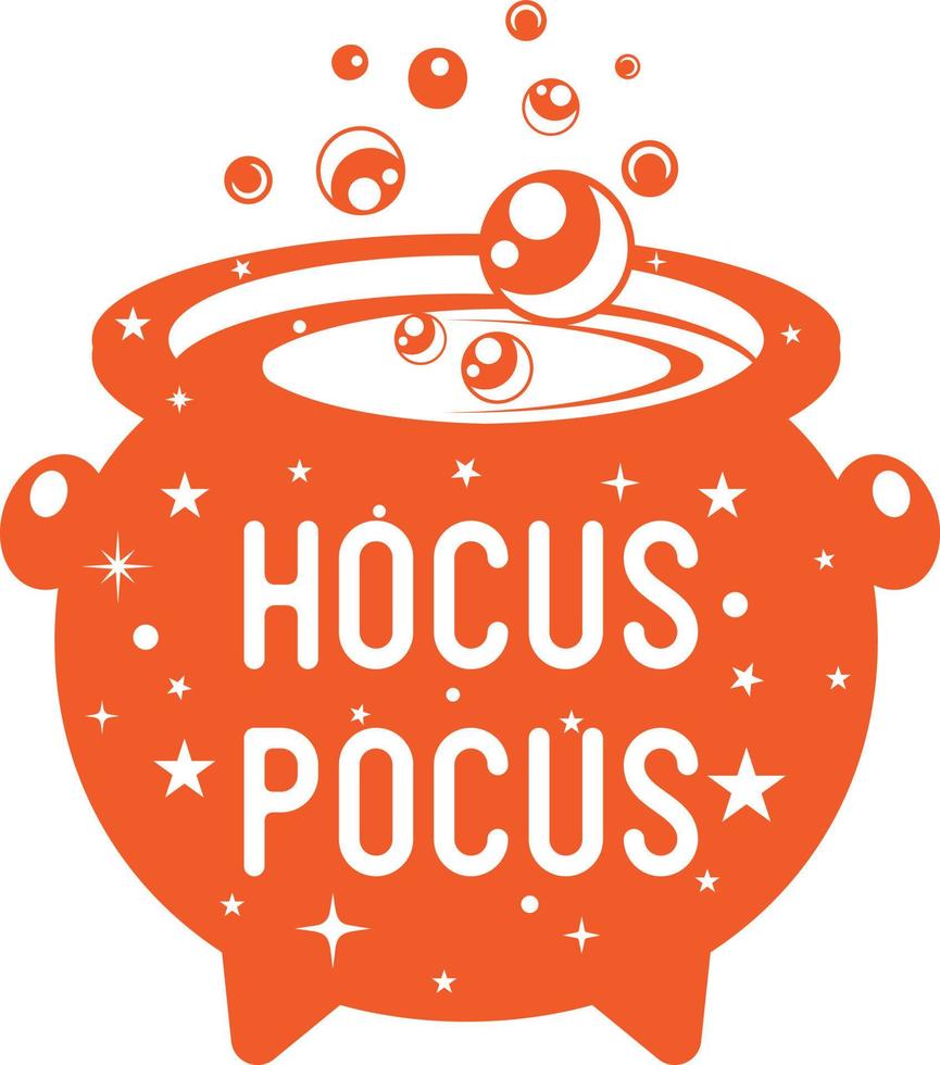 caldeirão de hocus pocus vetor