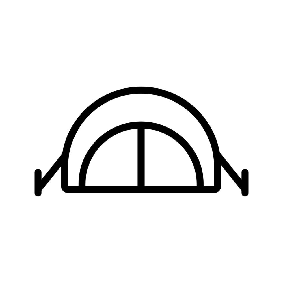vetor de ícone de toldo de verão. ilustração de símbolo de contorno isolado