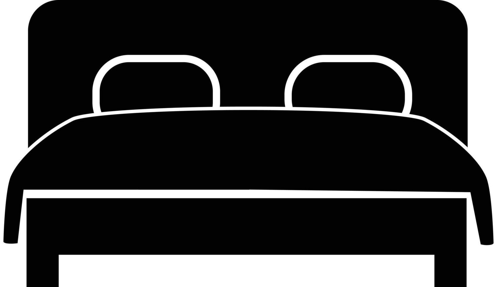 ícone de cama de casal em fundo branco. sinal de cama de casal. estilo  plano. símbolo de quarto de hotel duplo. 9796213 Vetor no Vecteezy