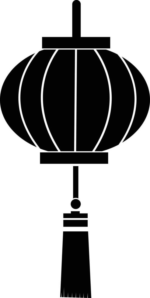 ícone de lanterna chinesa sobre fundo branco. estilo plano. ícone do festival das lanternas chinesas para o design do seu site, logotipo, aplicativo, ui. sinal chinês. vetor