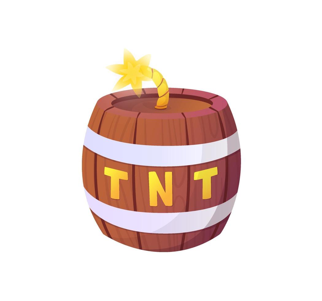 ilustração de dinamite tnt para jogos de estilo cartoon vetor