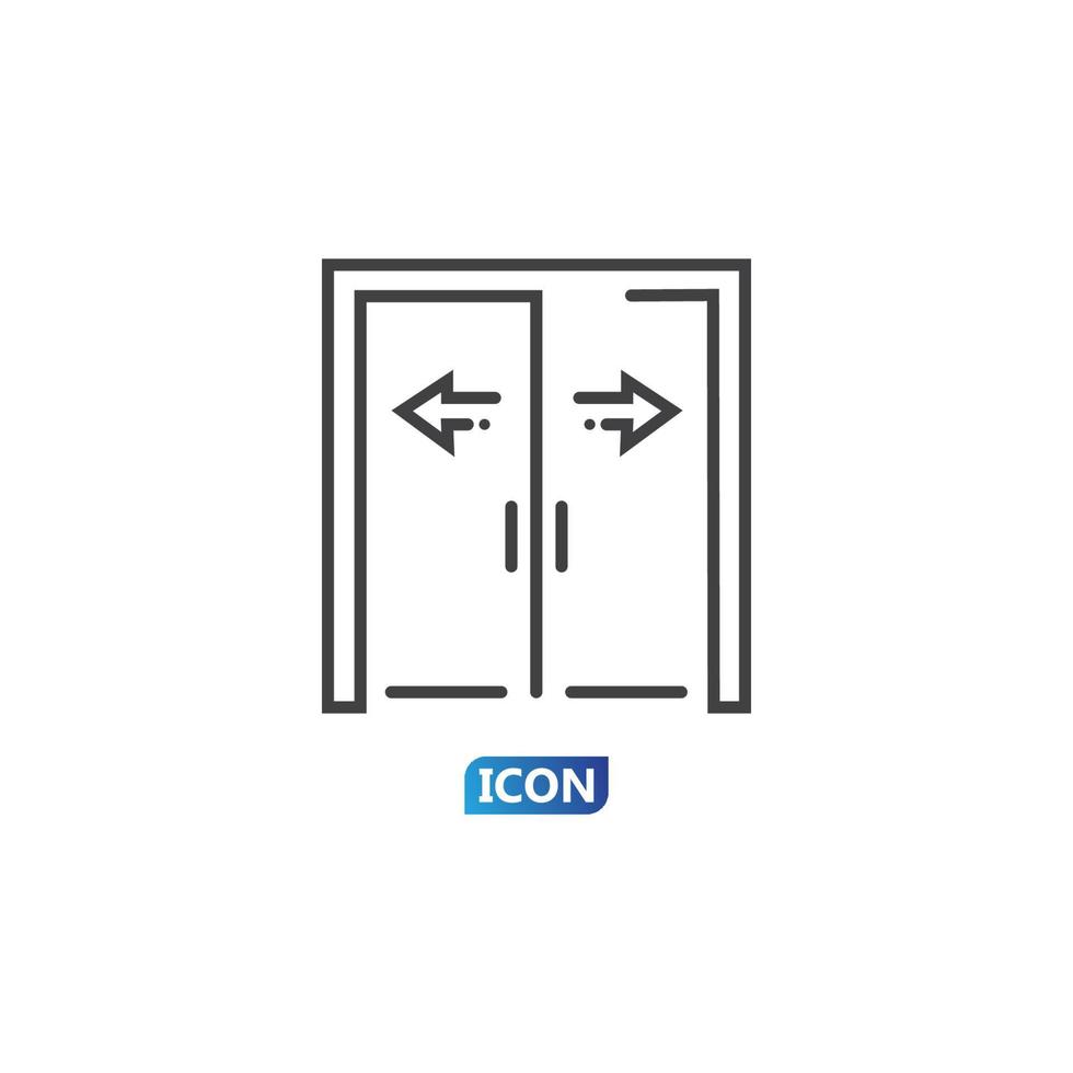 ilustração vetorial de ícone de porta vetor