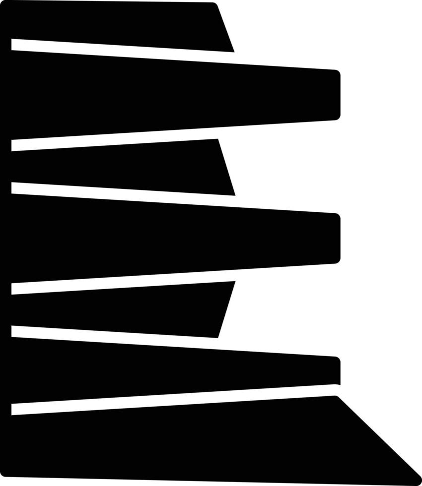 ícone de glifo de terraços vetor