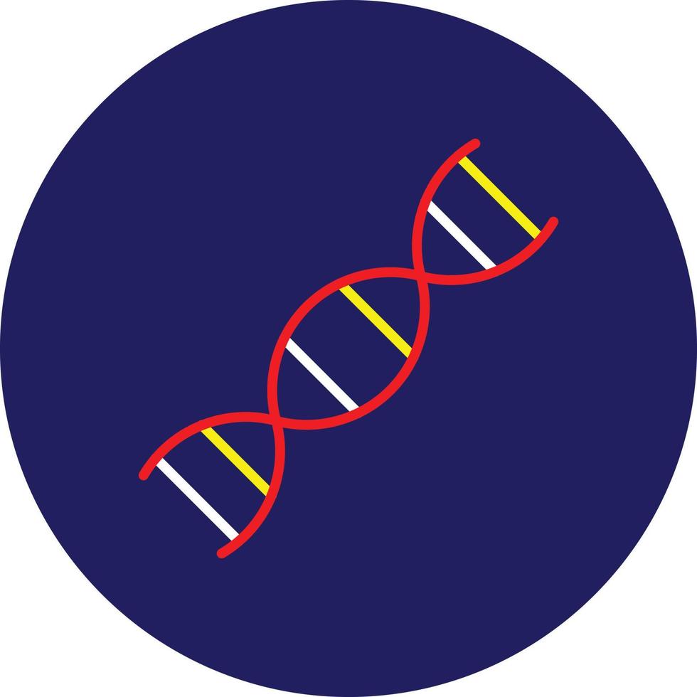 linha de dna multicolorida vetor