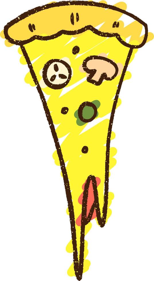 desenho de pizza vetor