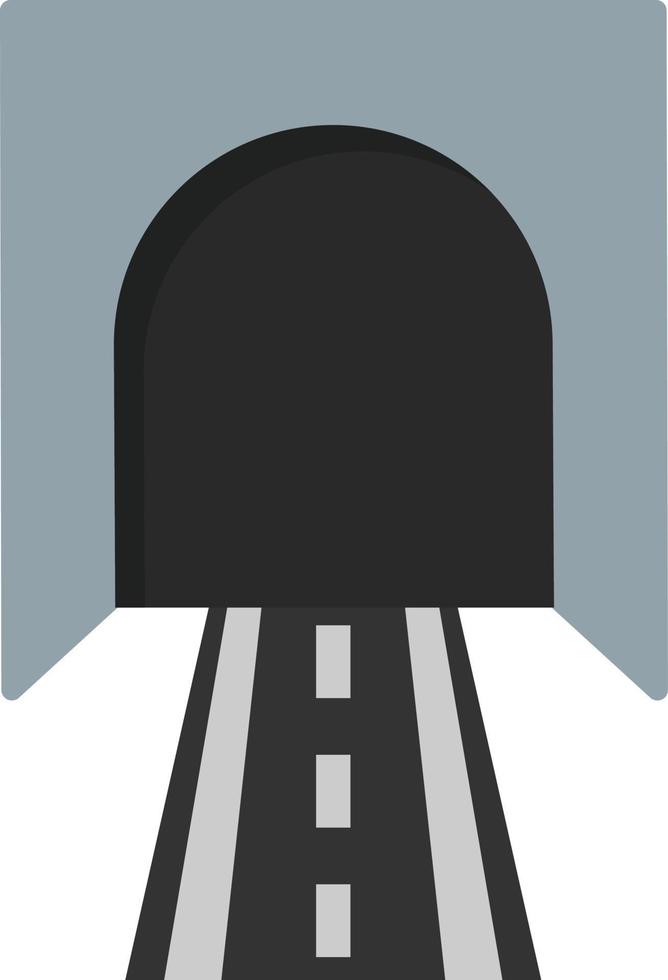 ícone plano do túnel vetor